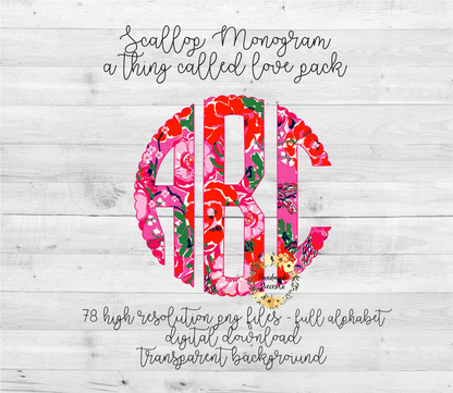A Thing Called Love Monogram - Multiple Styles - Digital Download