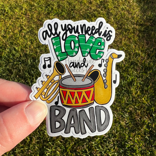 All You Need is Love and Band - Vinyl Sticker