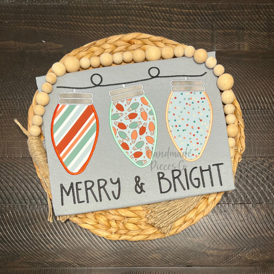 Sample Collection - Christmas Lights Trio, Merry and Bright - Size Large