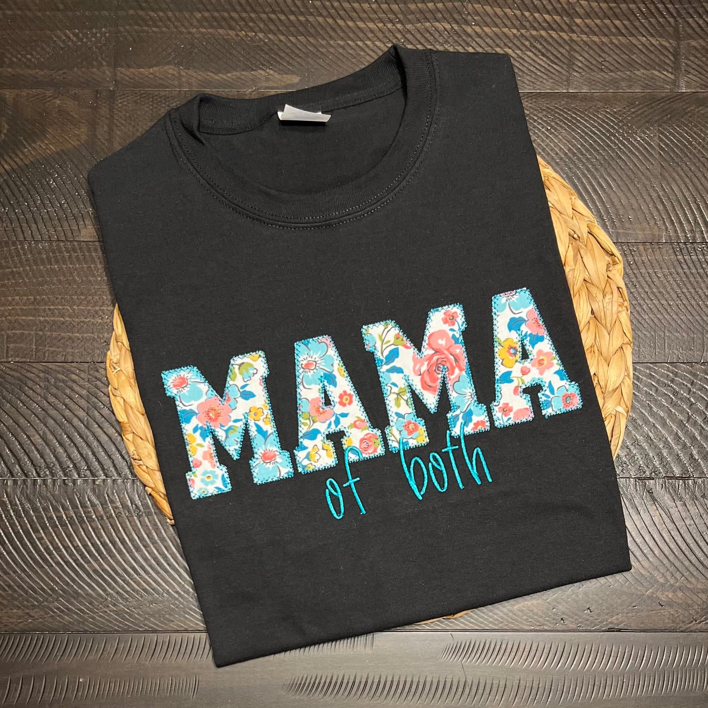 Blooper - Mama of Both Embroidered Applique - Size XLarge