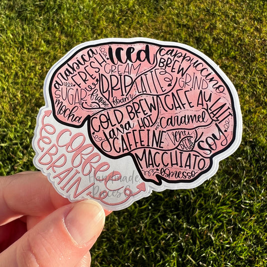 Coffee Brain - Vinyl Sticker