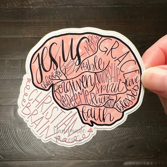 Christian Brain - Vinyl Sticker