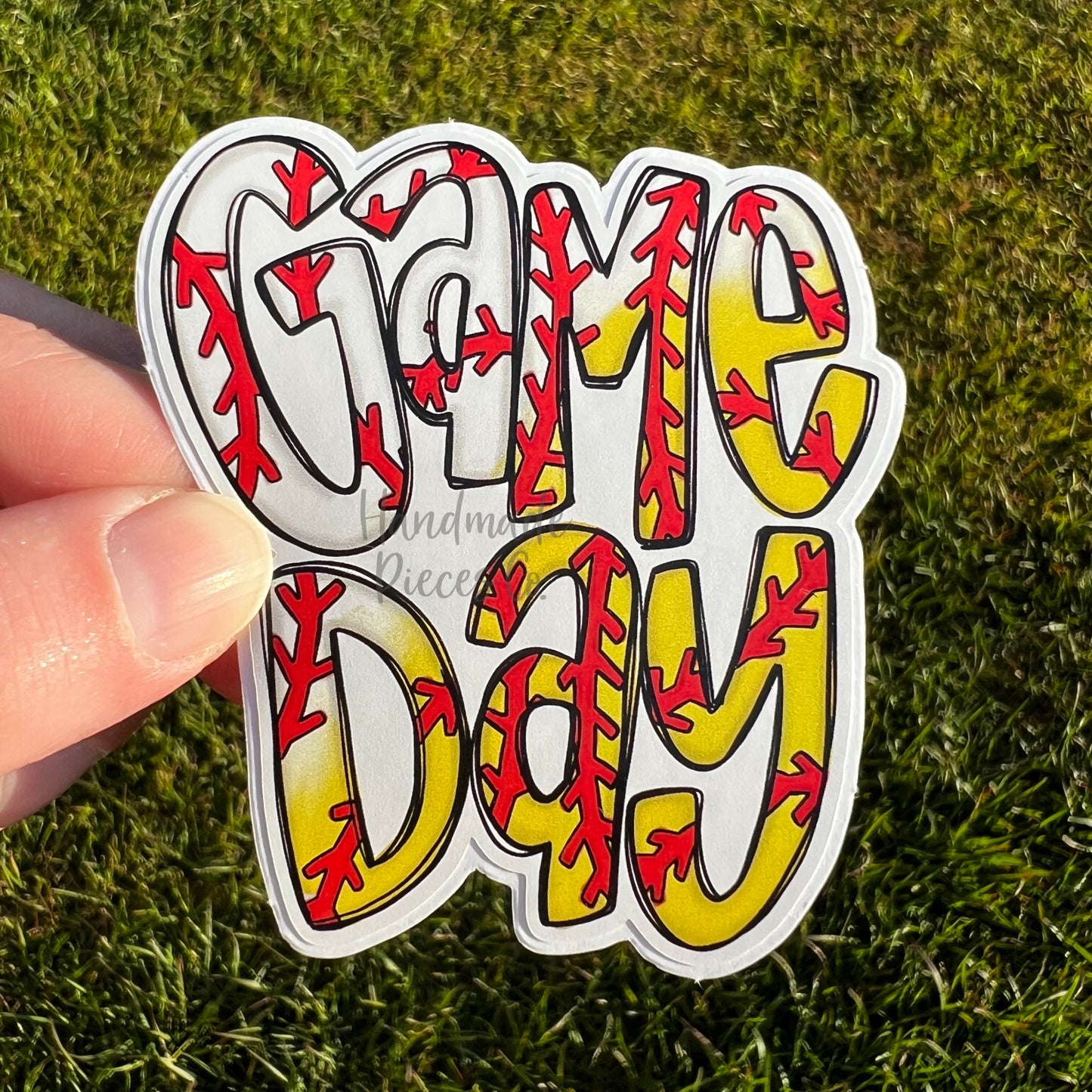 Game Day, Baseball and Softball - Vinyl Sticker