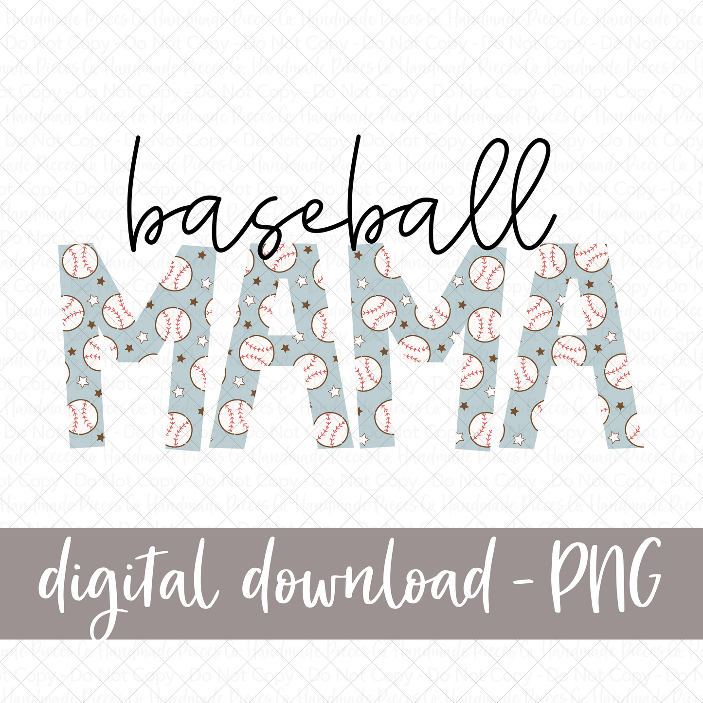 Baseball Mama, Baseballs - Digital Download