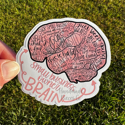 Small Business Owner Brain - Vinyl Sticker