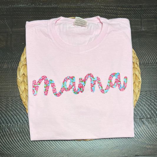 Sample Collection - Mama Script Graphic Short Sleeve TShirt - Size Large