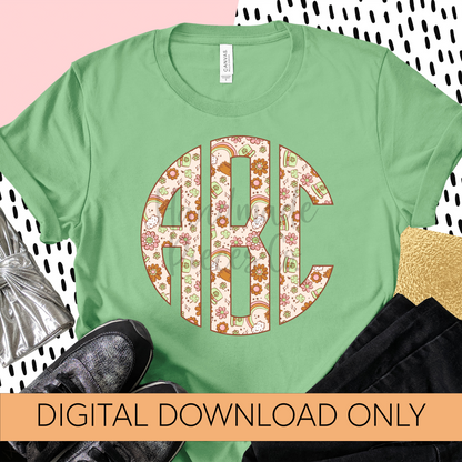 St. Patrick's Day Monogram, Festive Boho Mix - Multiple Styles - Digital Download