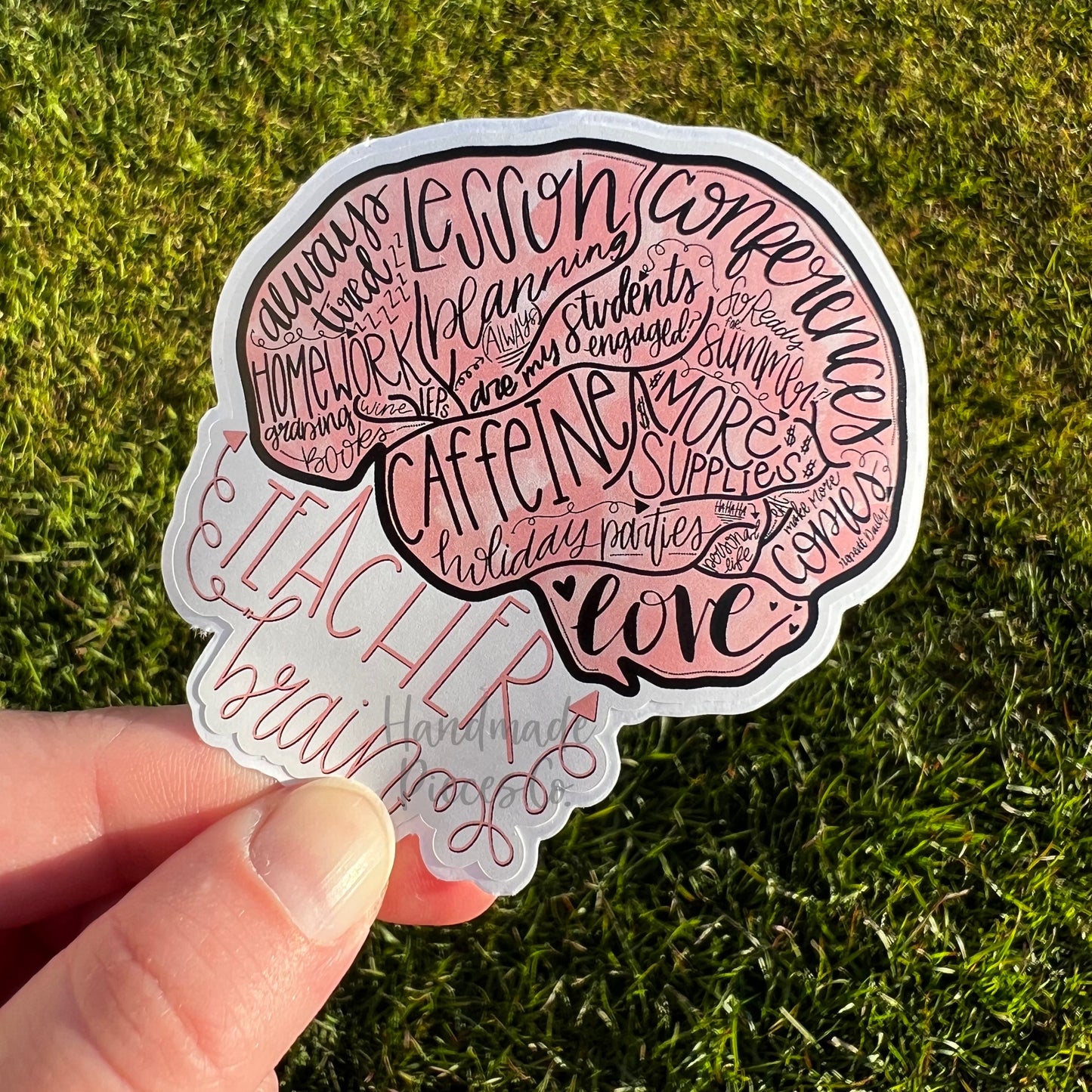 Teacher Brain - Vinyl Sticker