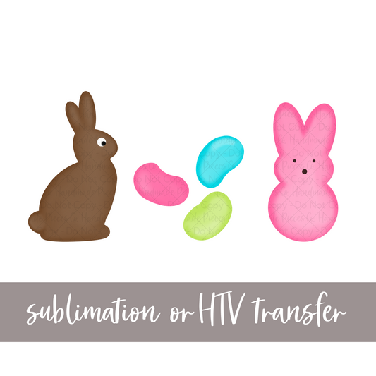 Easter Treats, Pink - Sublimation or HTV Transfer