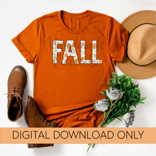 Fall, Color Pumpkin Background - Digital Download