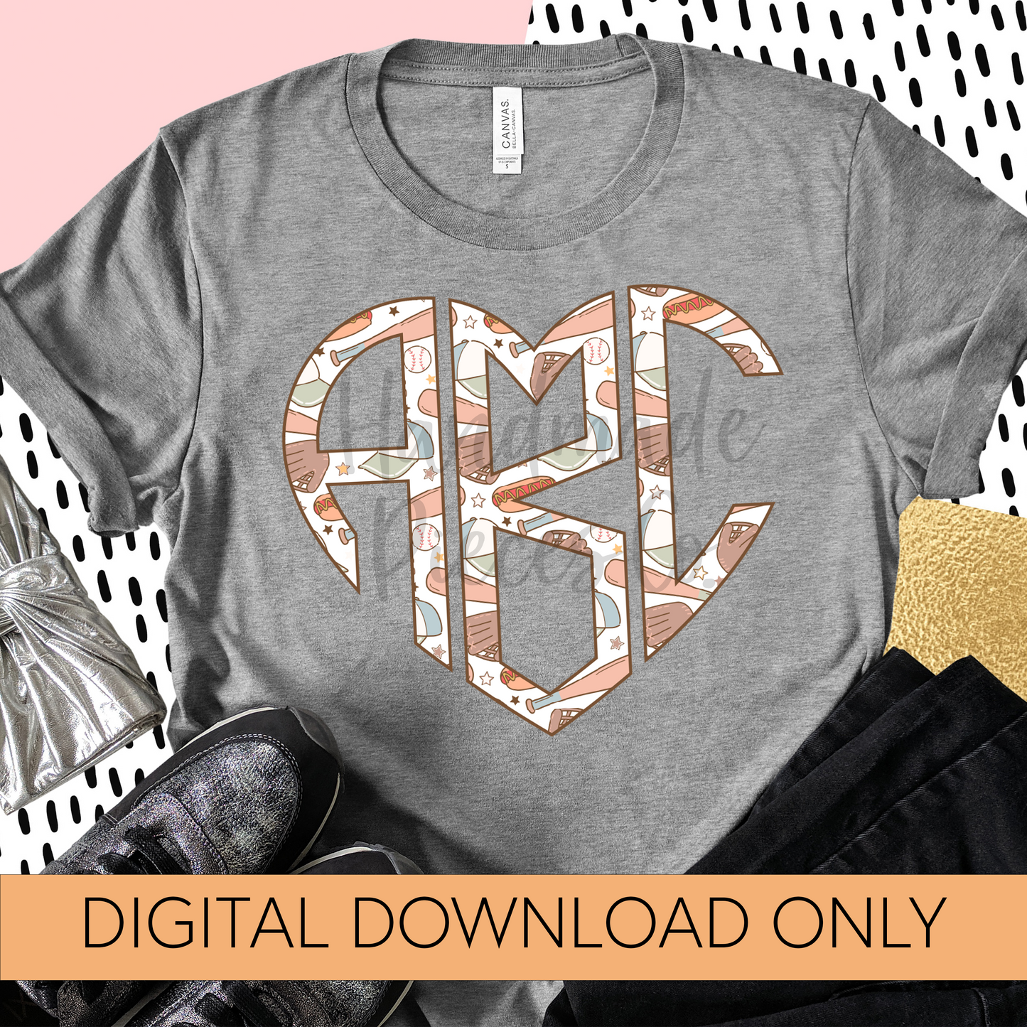 Baseball Monogram, Baseball Collage - Multiple Styles - Digital Download