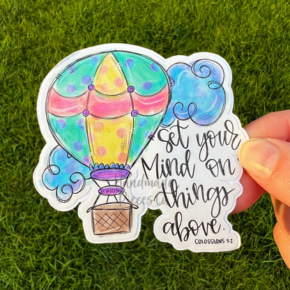 Set Your Mind on Things Above - Vinyl Sticker