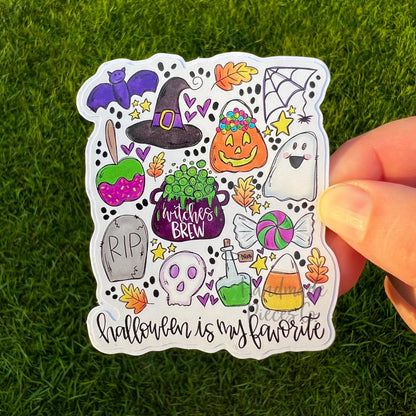 Halloween is my Favorite - Vinyl Sticker