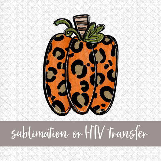 Pumpkin Leopard - Sublimation or HTV Transfer