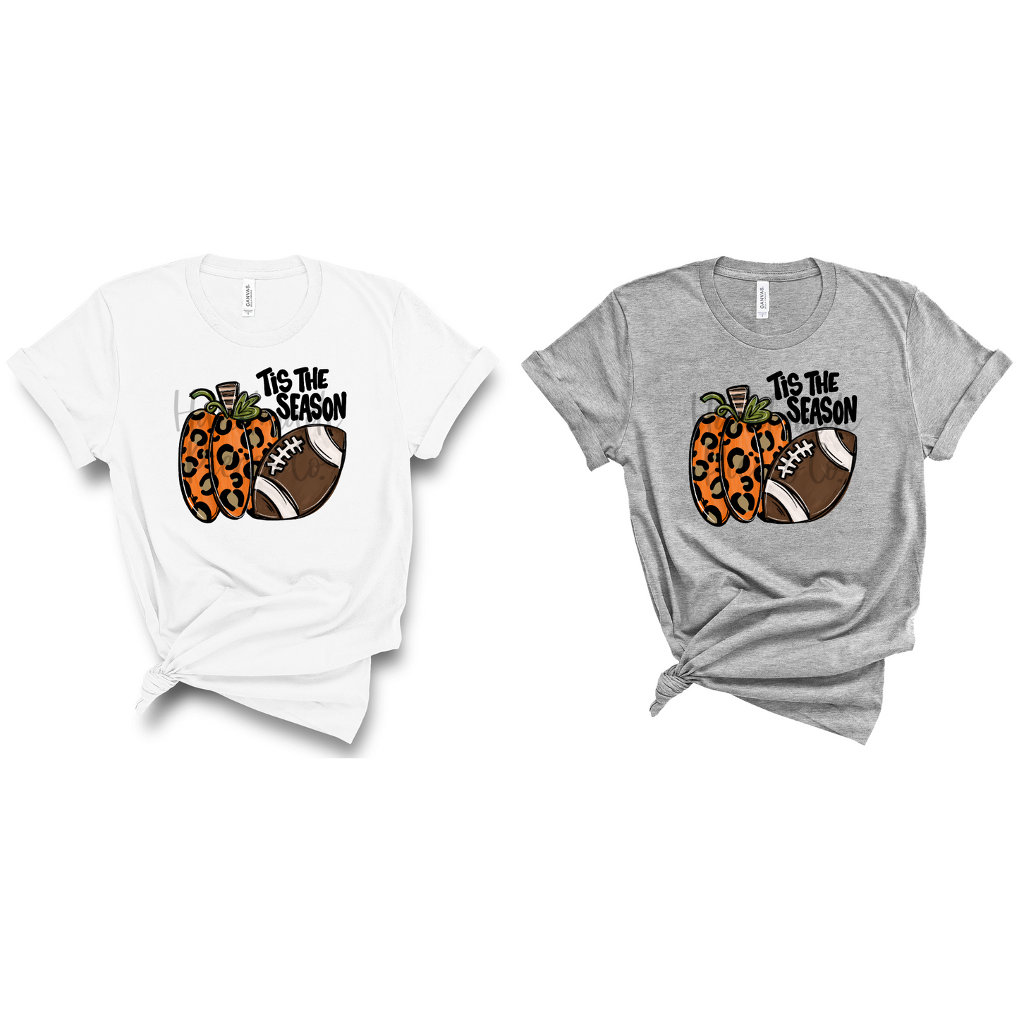 Pumpkin Leopard and Football, Tis the Season - Sublimation or HTV Transfer