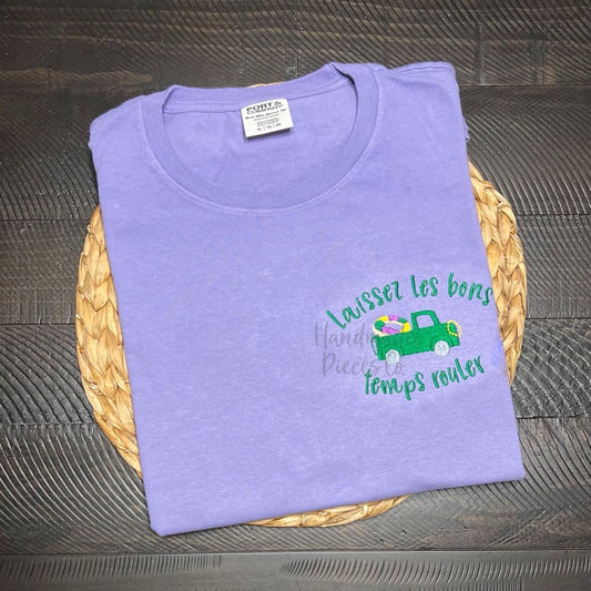 Laissez Les Bons Temps Rouler (Let the Good Times Roll) Embroidered Garment - Youth/Adult