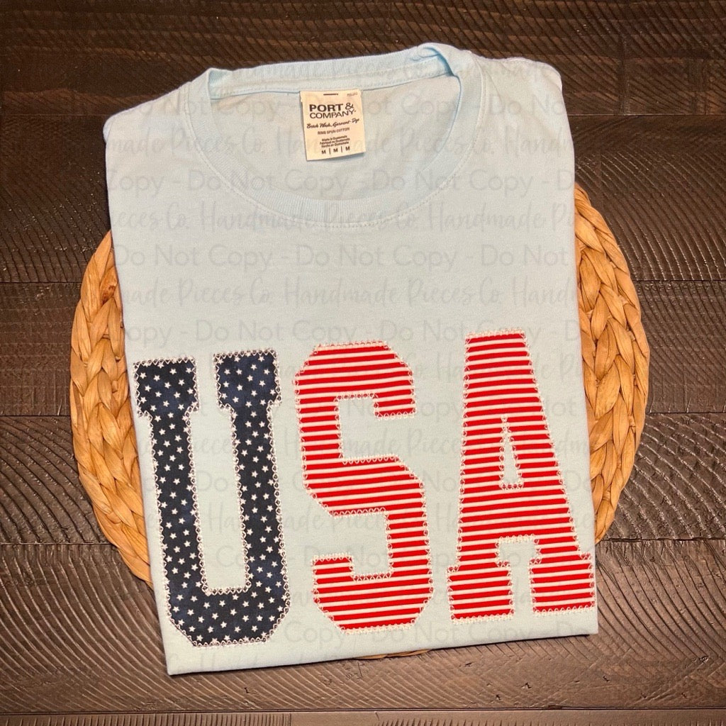 Sample Collection - USA Flag Applique - Size Medium