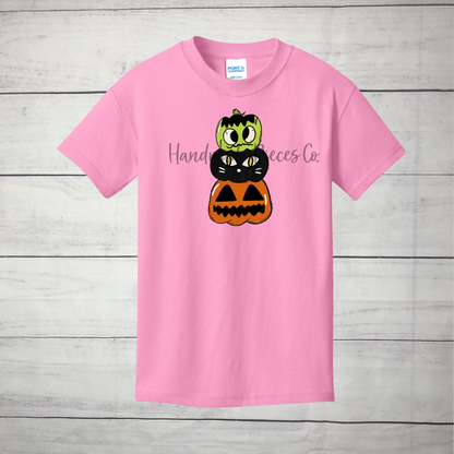 Jack O Lantern Pumpkin Stack Graphic Shirt