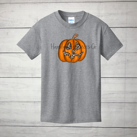 Jack O Lantern, Leopard Graphic Shirt