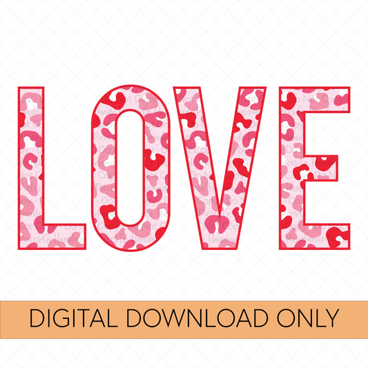 Love, Pink Leopard - Digital Download