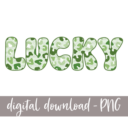 Lucky, Green Leopard - Digital Download