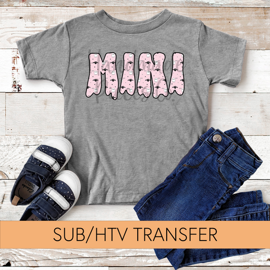 Mini, Ghosts and Bats - Sublimation or HTV Transfer