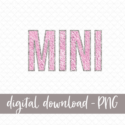 Mini, Chenille - Pink - Digital Download