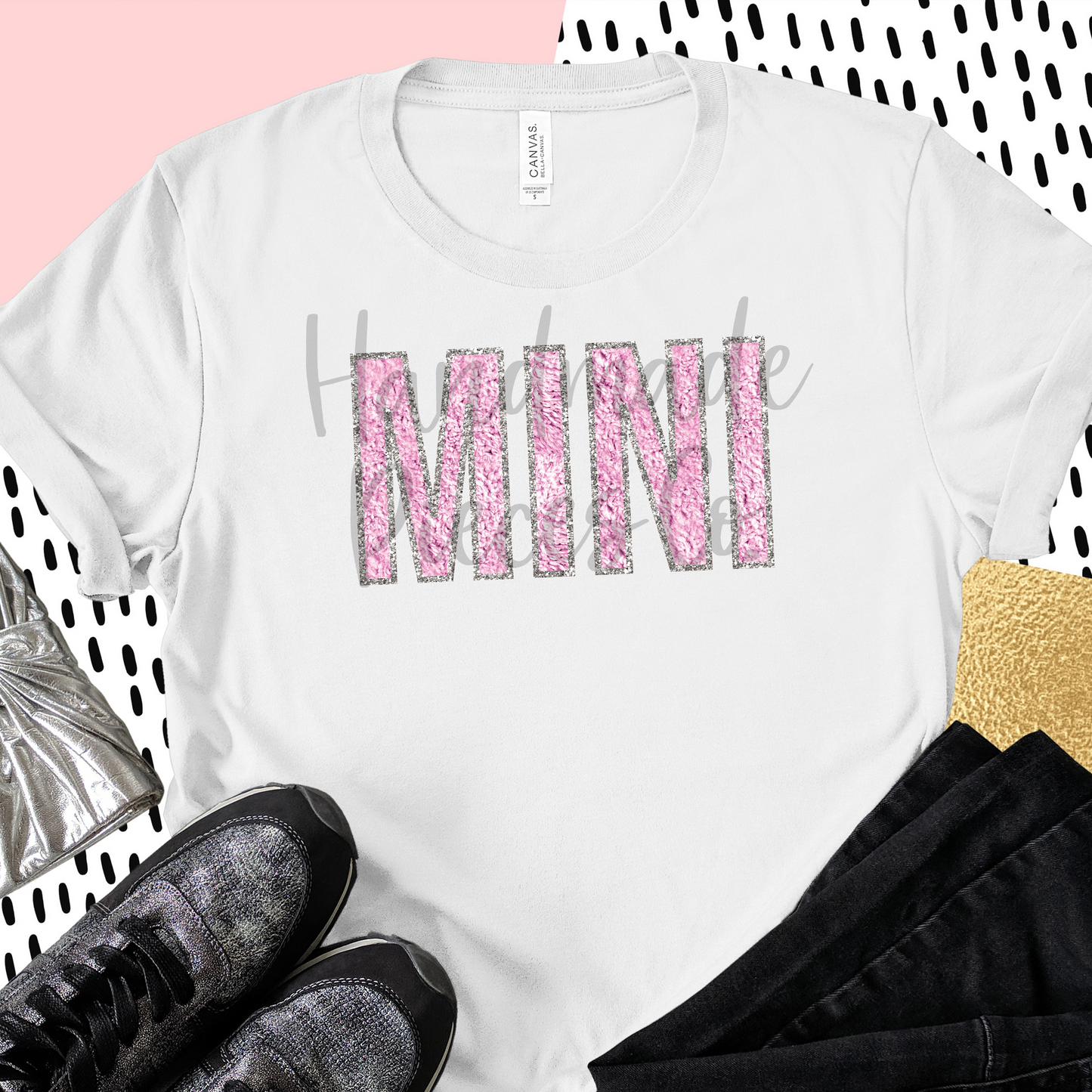 Mini, Chenille - Pink - Digital Download