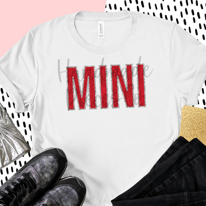 Mini, Chenille - Red - Digital Download