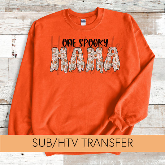 One Spooky Mama, Halloween Treats - Sublimation or HTV Transfer