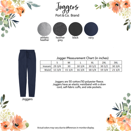 Embroidered Monogram Joggers - Adult