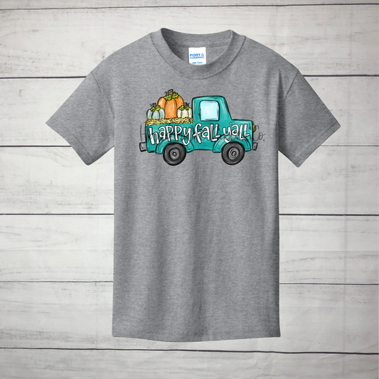 Pumpkin Truck, Happy Fall Y'all Graphic Shirt