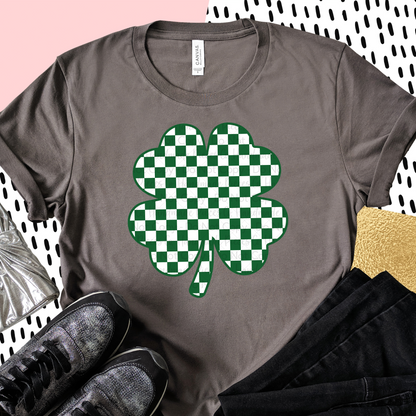 Shamrock, Green Checkered  - Digital Download