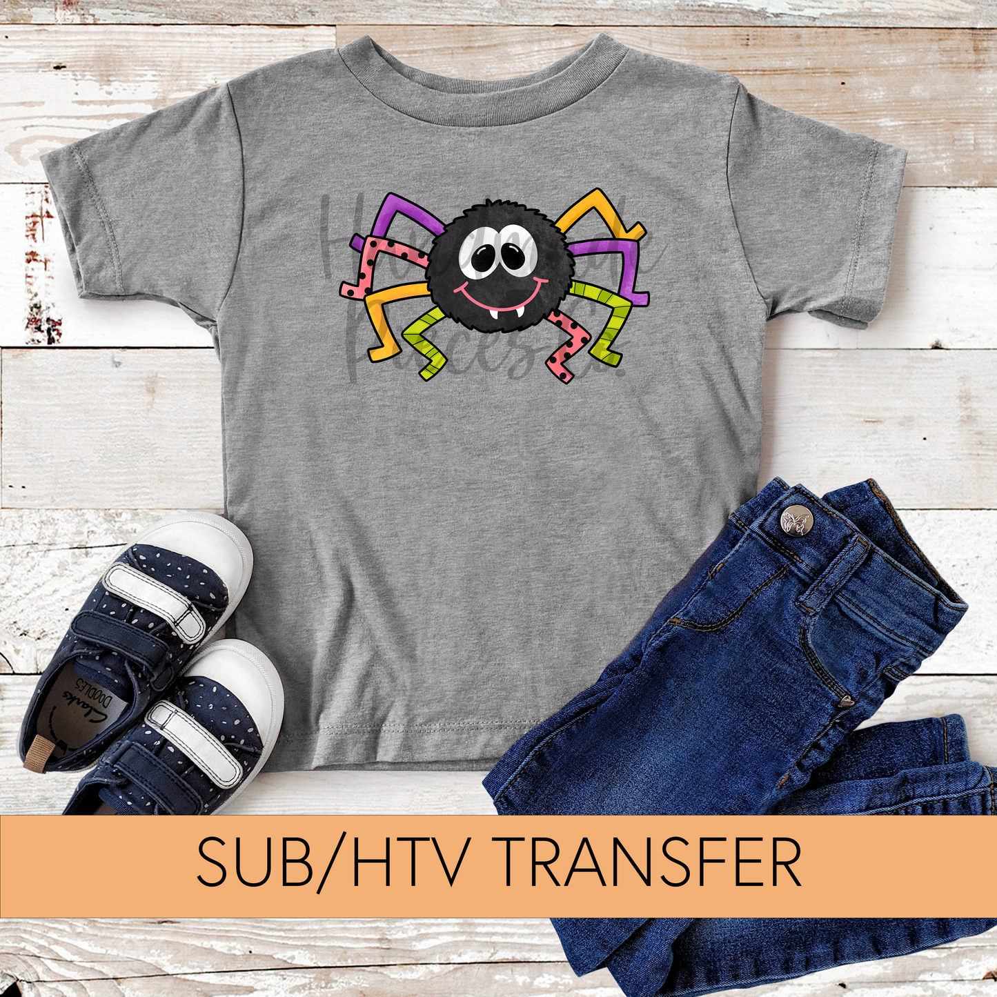 Spider, 1 - Sublimation or HTV Transfer