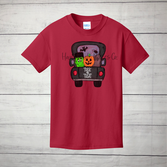 Trick or Treat Truck, Frankenstein Graphic Shirt