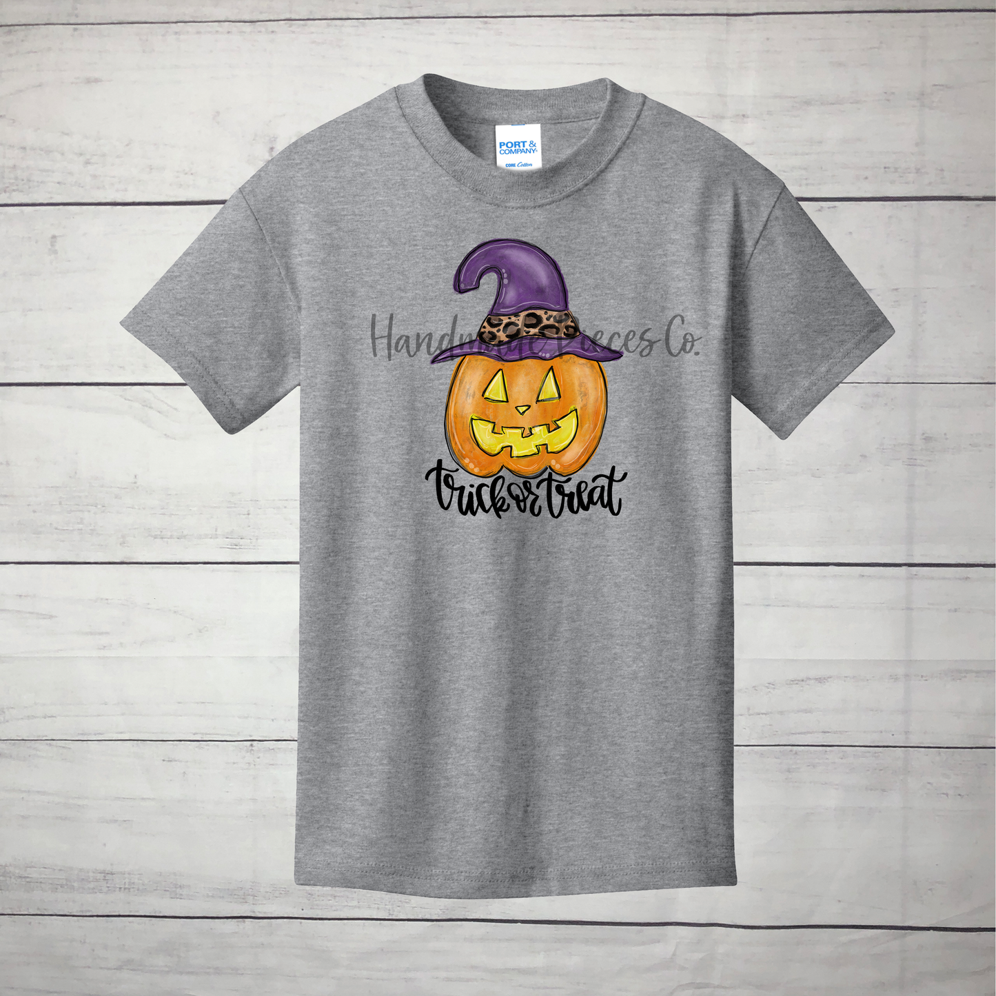 Trick or Treat JackoLantern Witch Hat Graphic Shirt