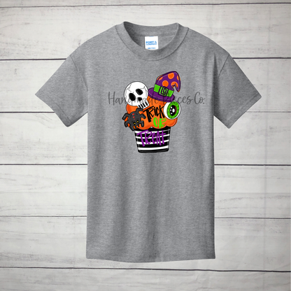 Trick or Treat Collage Graphic Shirt