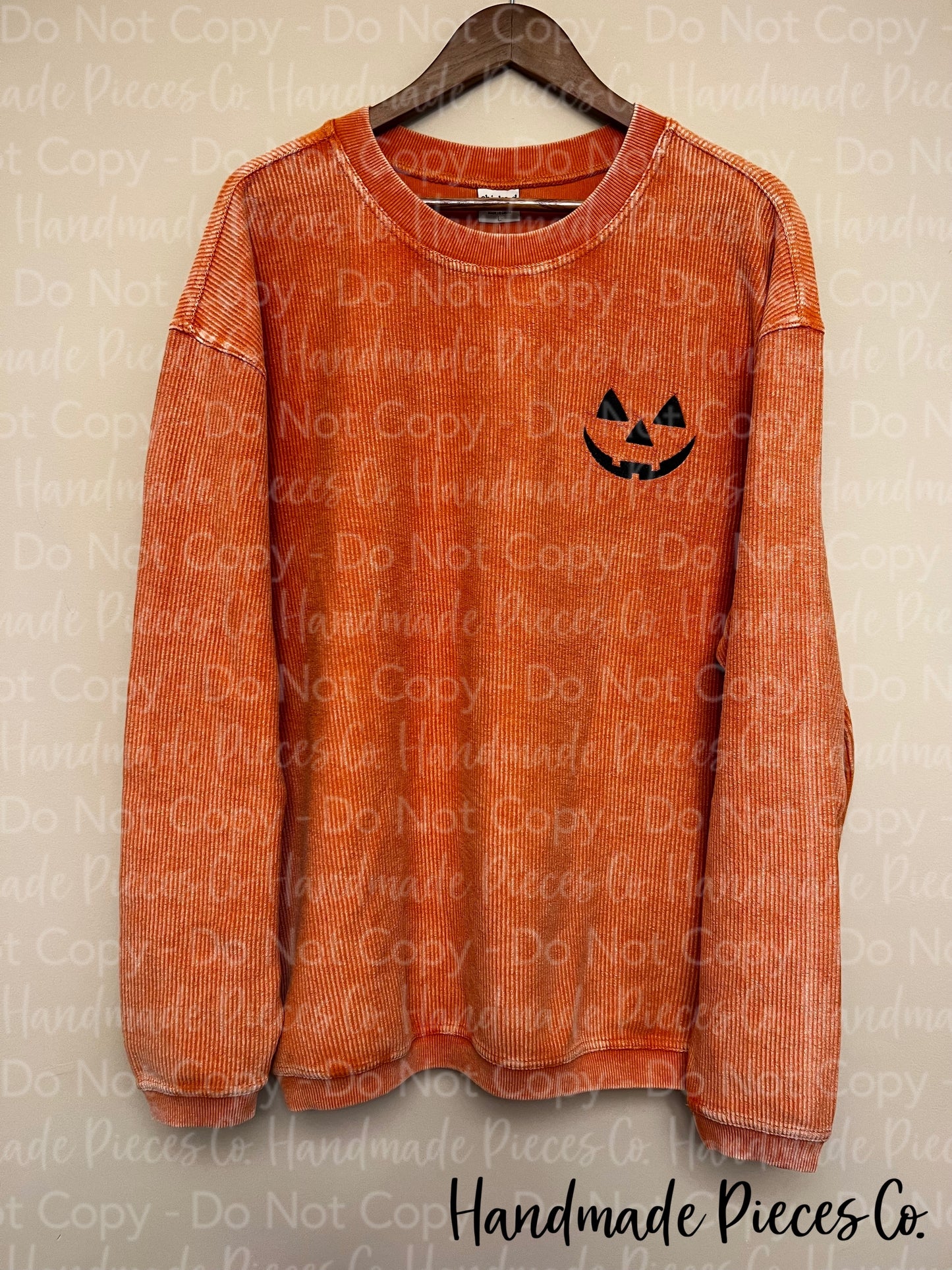 Sample Collection - Jacko Lantern Corded Crew - Size Large (Runs Oversized)