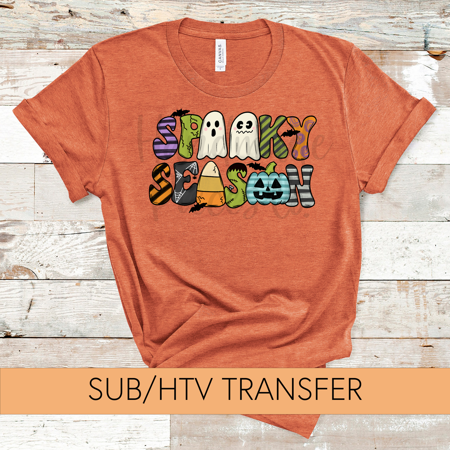 Spooky Season Doodle - Sublimation or HTV Transfer