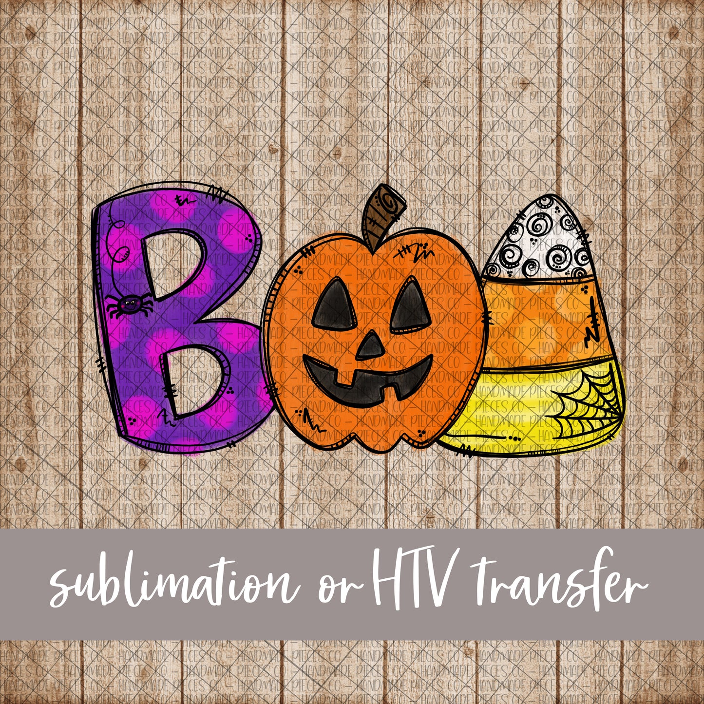 Boo - Sublimation or HTV Transfer