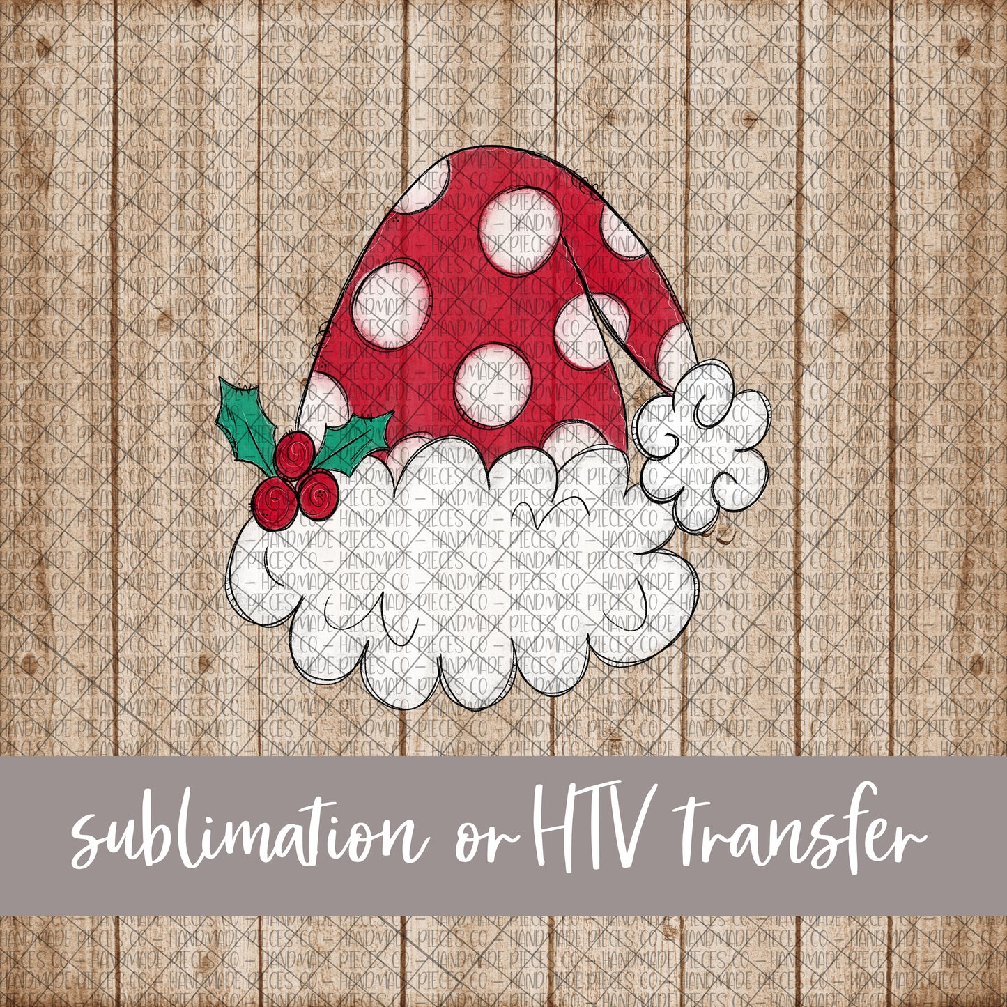 Santa's Hat - Sublimation or HTV Transfer