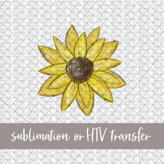 Sunflower - Sublimation or HTV Transfer