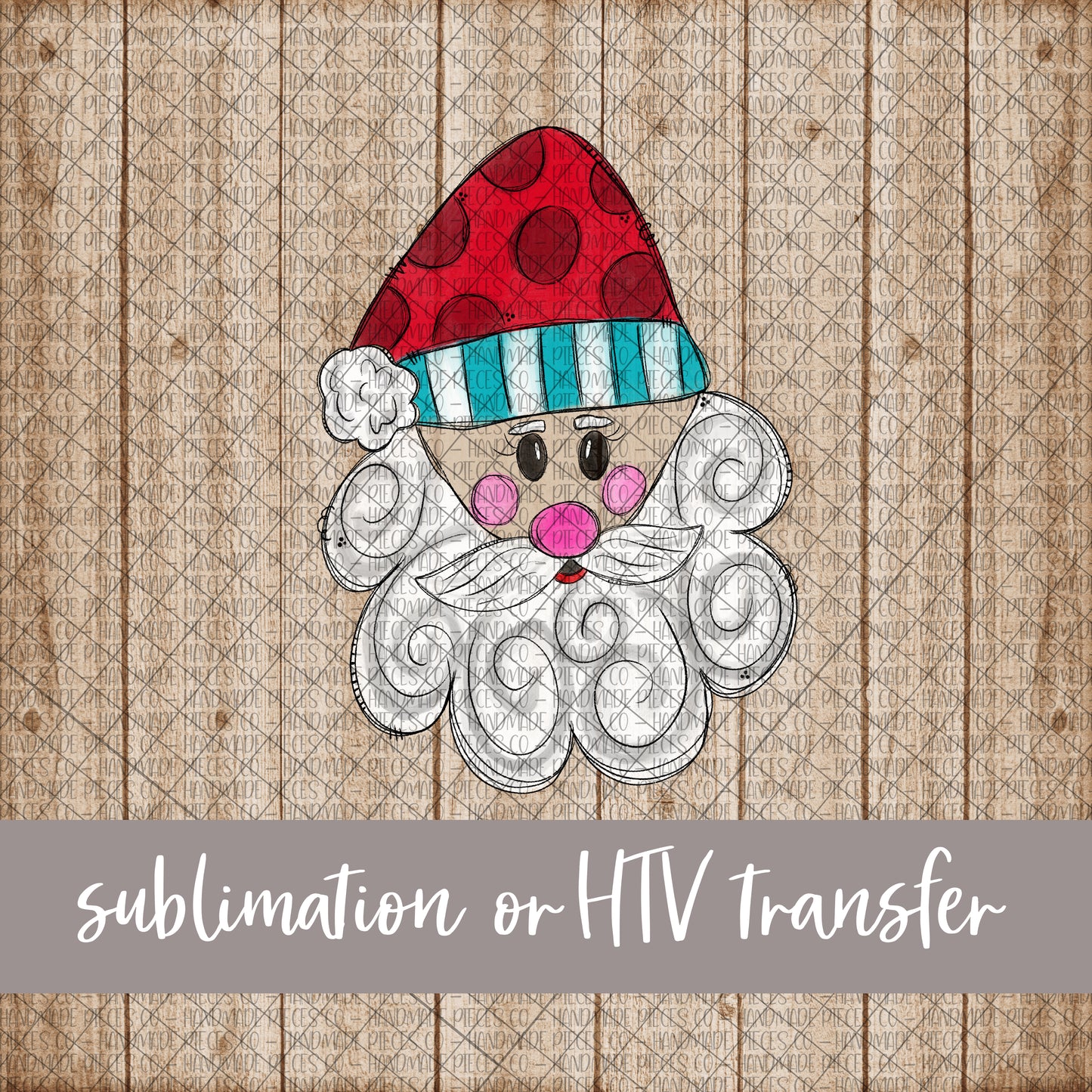 Santa - Sublimation or HTV Transfer