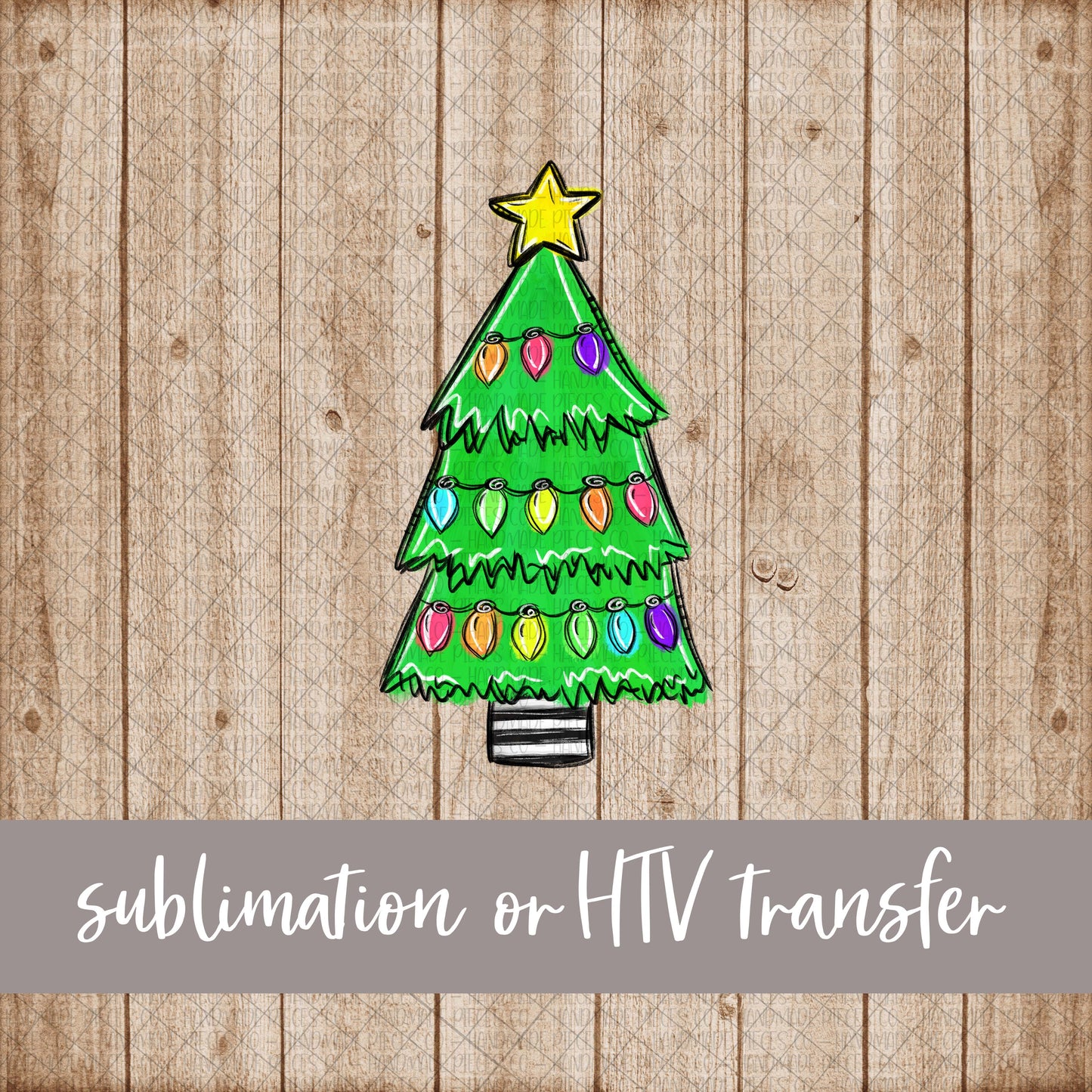 Christmas Tree - Sublimation or HTV Transfer