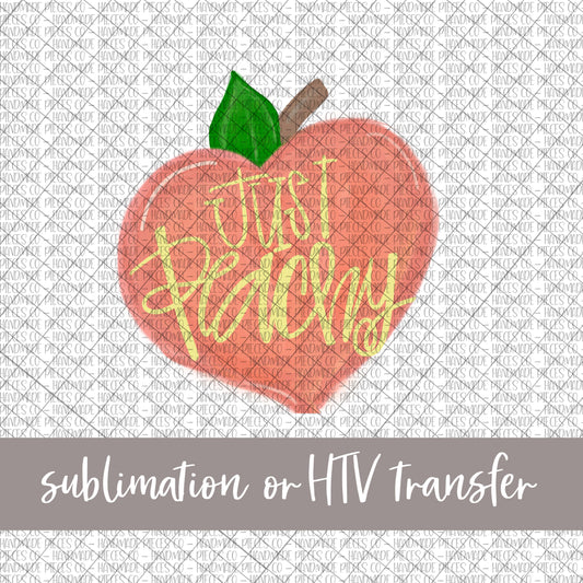 Just Peachy - Sublimation or HTV Transfer