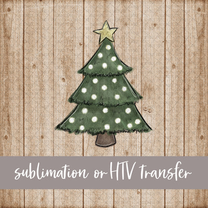 Christmas Tree -  Sublimation or HTV Transfer