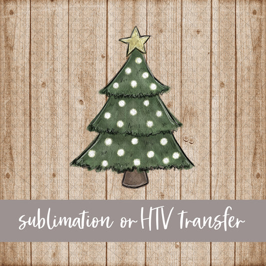 Christmas Tree -  Sublimation or HTV Transfer