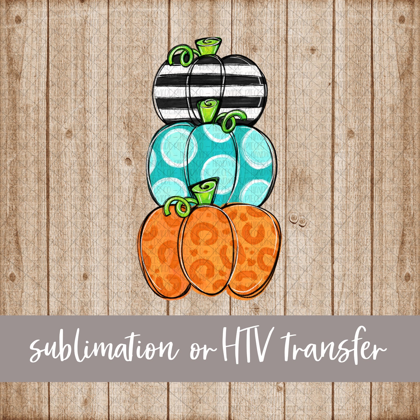 Pumpkin Stack - Sublimation or HTV Transfer