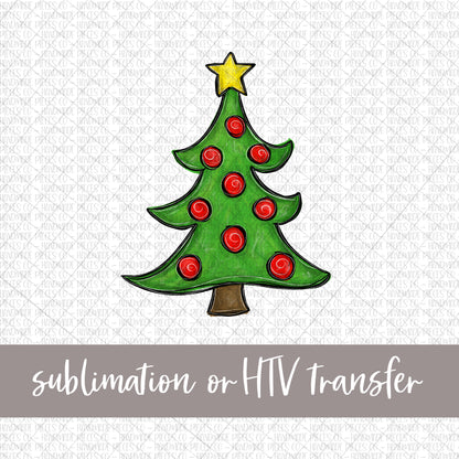 Christmas Tree -  Sublimation or HTV Transfer