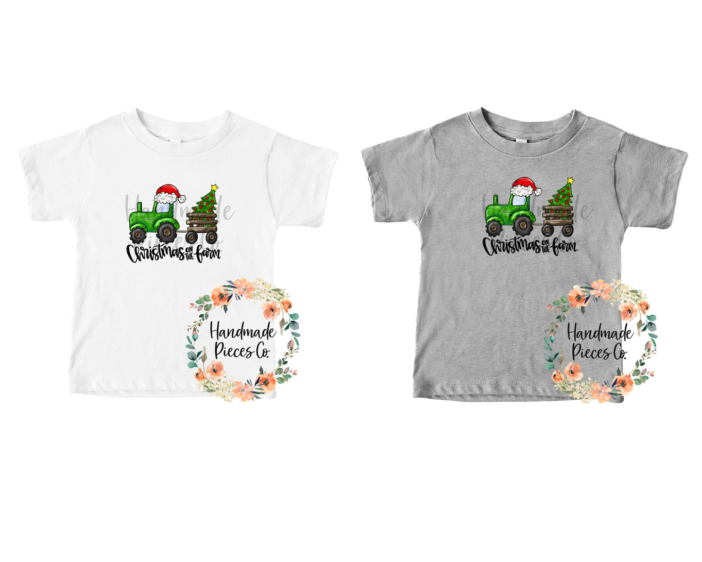 Christmas Tractor, Christmas on the Farm -  Sublimation or HTV Transfer